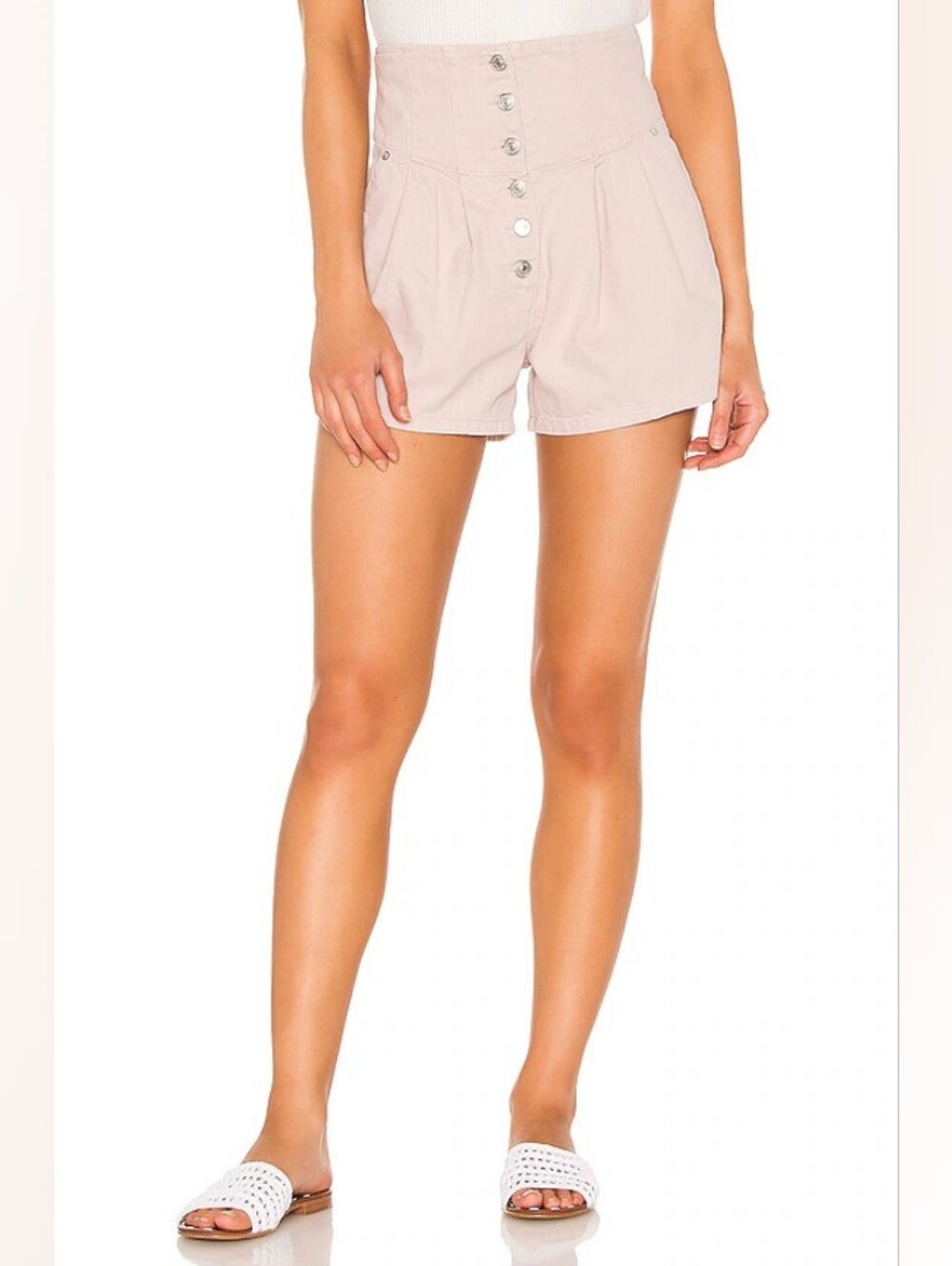 We The Free Paris High-Rise Pleated Shorts